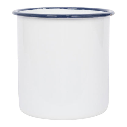 15.5cm White Enamel Utensil Holder