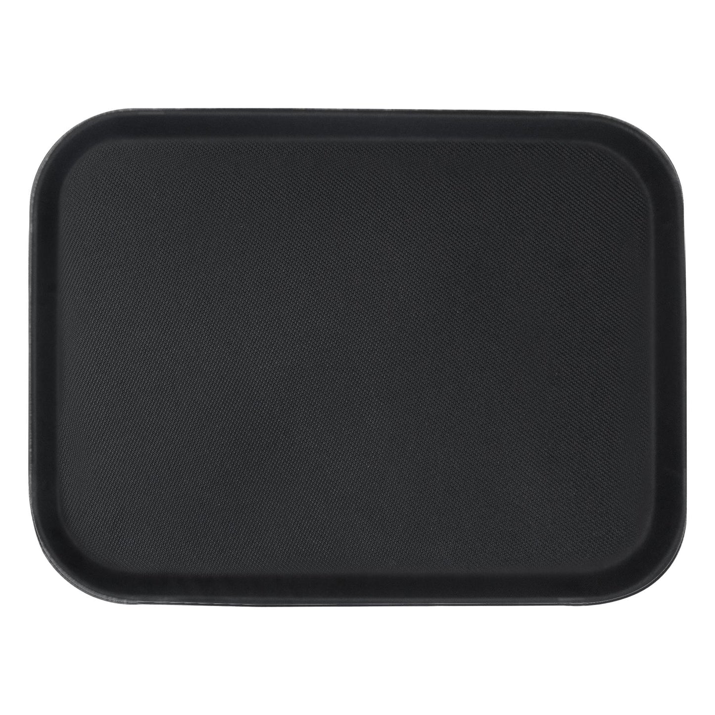 Black 41cm x 30.5cm Rectangle Non-Slip Serving Tray
