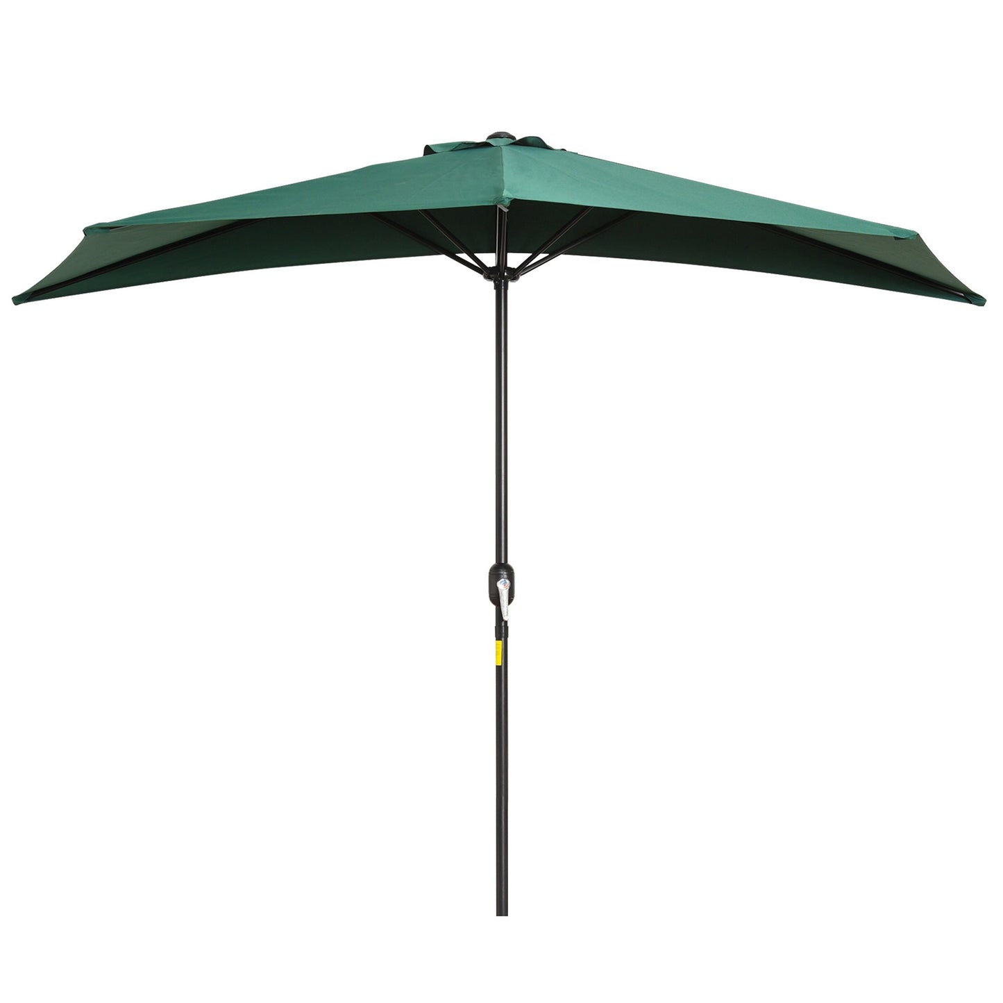3M Half Round Parasol Umbrella Balcony Metal Frame Outdoor NO BASE Green