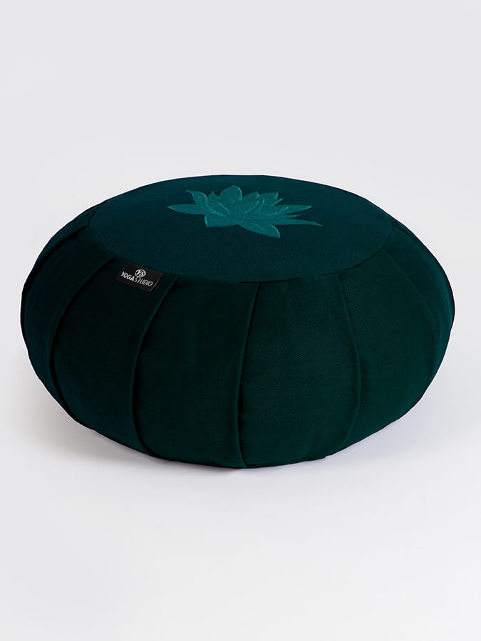 Yoga Studio GOTS Organic Cotton Round Lotus Zafu Buckwheat Cushion