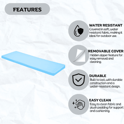 Blue Outdoor Waterproof Bench Cover