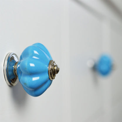 Floral Ceramic Cabinet Knob