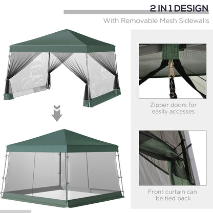 Outdoor Garden Pop-up Gazebo Canopy Tent Sun Shade Event Shelter Folding with Adjustable Height