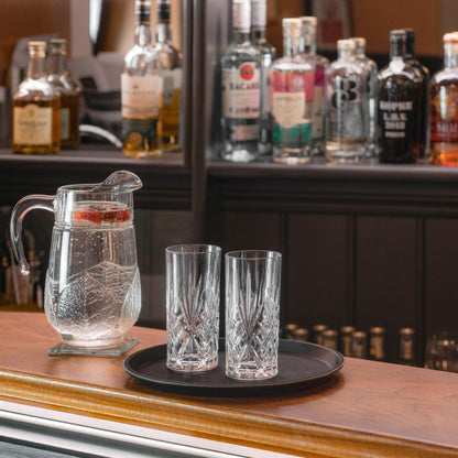 Black 63.5cm x 52cm Oval Non-Slip Serving Tray