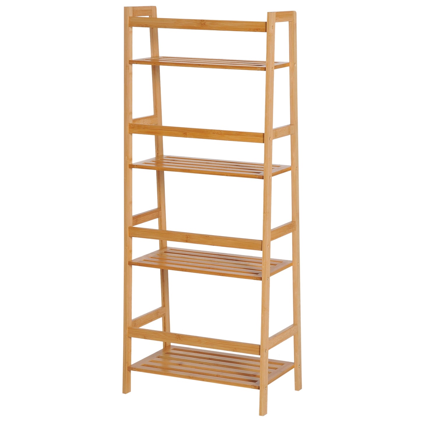 Four-Tier Bamboo Shelving Unit