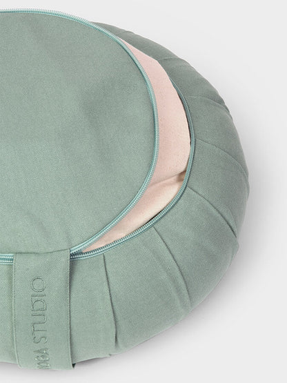 Yoga Studio GOTS Organic Cotton Round Lotus Zafu Buckwheat Cushion