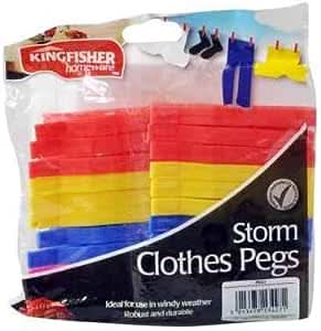 Collapsible Laundry Basket Clothes Pegs x24