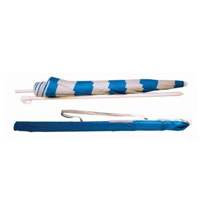 1.7m Garden Parasol Outdoor Tilt Umbrella Canopy - Blue and White