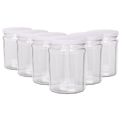 380ml Glass Jam Jars with Lids - Pack of 6