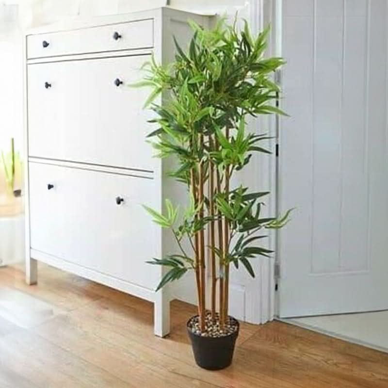 Natural Artificial Plant Bamboo Tree - Realistic Fake Plants in Pots Large Bamboo Tree 120cm