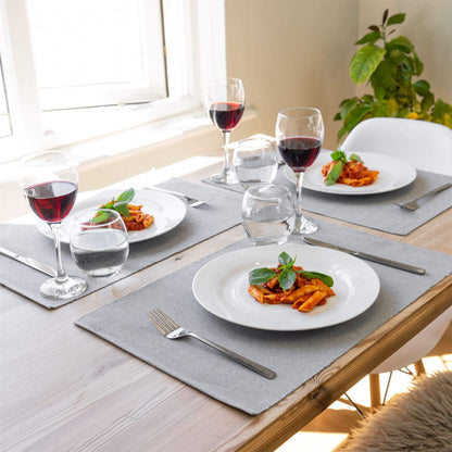 45cm x 34.5cm Ribbed Cotton Placemats - Pack of Six
