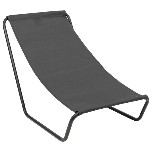Black Folding Beach Lounger