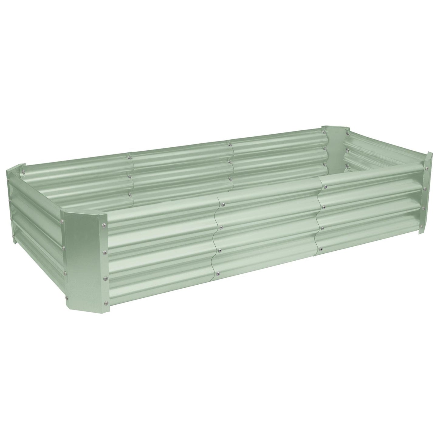 180cm x 90cm Rectangle Galvanised Steel Raised Garden Bed