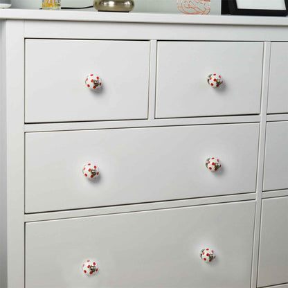 Round Spot Ceramic Cabinet Knob