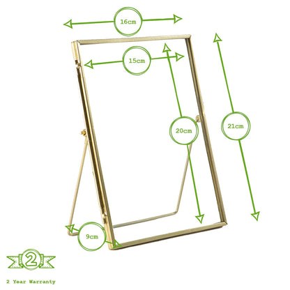 6" x 8" Standing Metal Photo Frame
