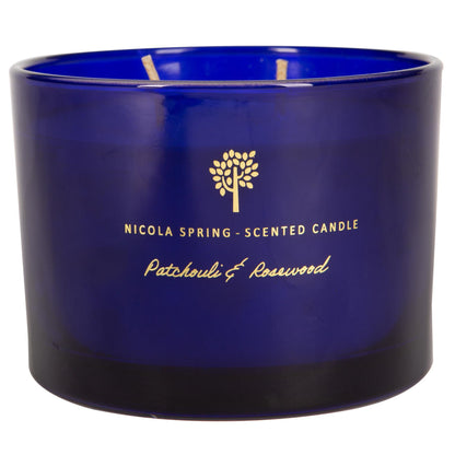 350g Double Wick Patchouli & Rosewood Soy Wax Scented Candle