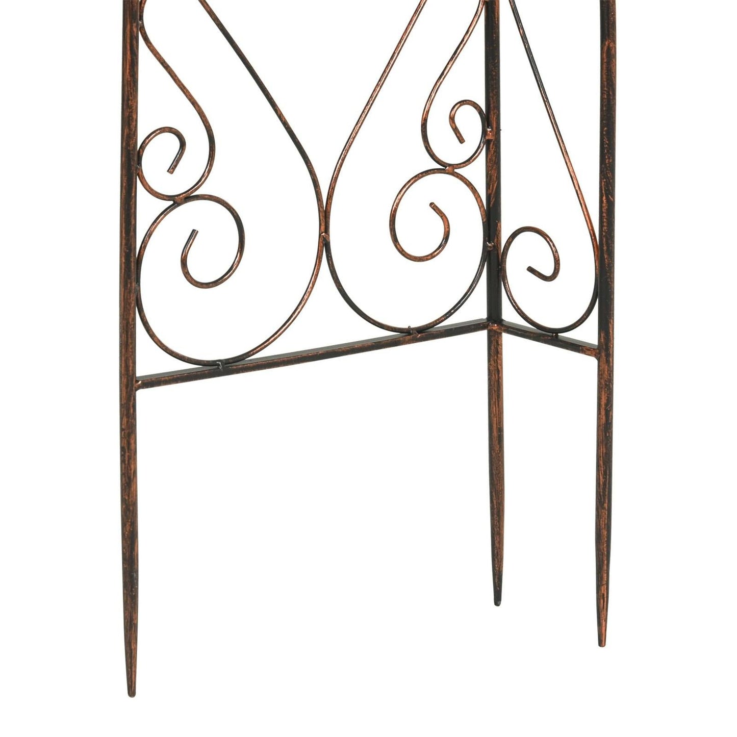 Metal Decorative Garden Rose Arch Arbour Trellis for Climbing Plants Support Archway Wedding Gate 120L x 30W x 226H cm