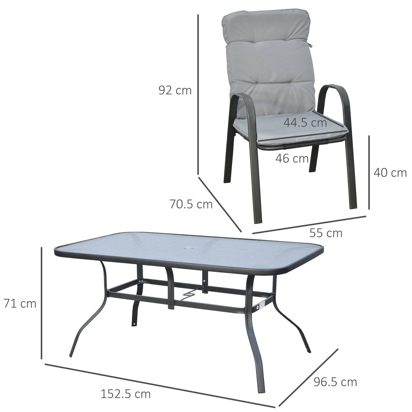 7Pieces Garden Dining Set