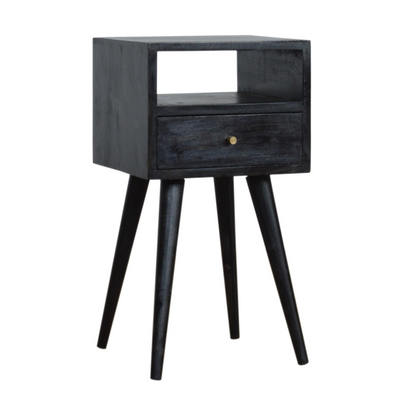 Artisan Furniture Solid Wood Mini Ash Black Bedside