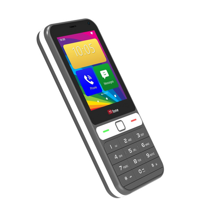 TTfone TT280 – 4G Android Mobile Phone with Google Play Store, O2 Pay As You Go SIM, and mains charger included.