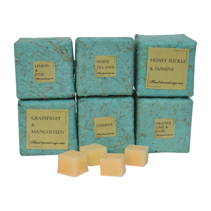 Artisan Furniture Cut-out Leaf Wax Melter Set (Fruit), Light Brown