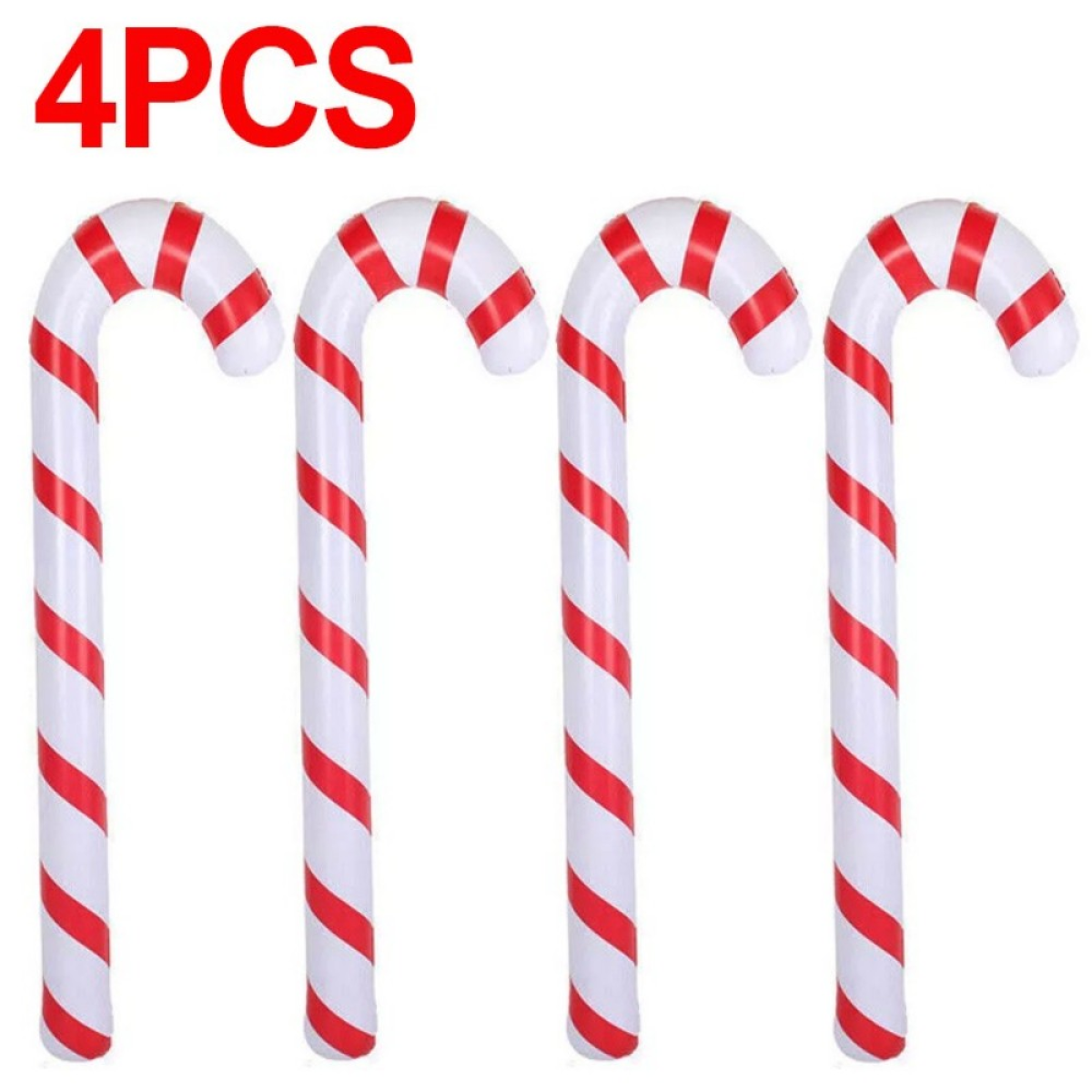 4 Christmas Inflatable Candy Cane Giant Blow Up Candy Stick for Christmas