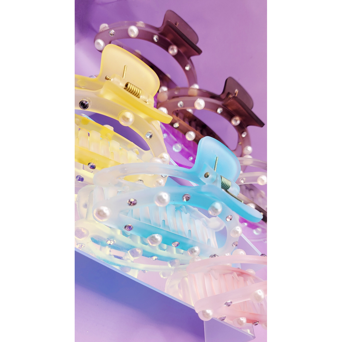 Pearl Essence Curve Hair Clamps Pack of 12