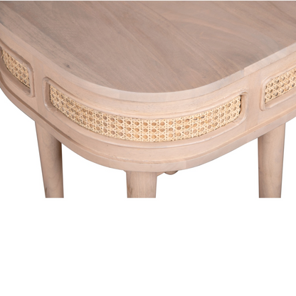 Valencia Cane & Mango Wood Bedside Table