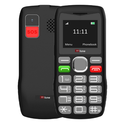 TTfone TT890 4G Mobile Phone with Three Pay As You Go SIM card and Mains Charger