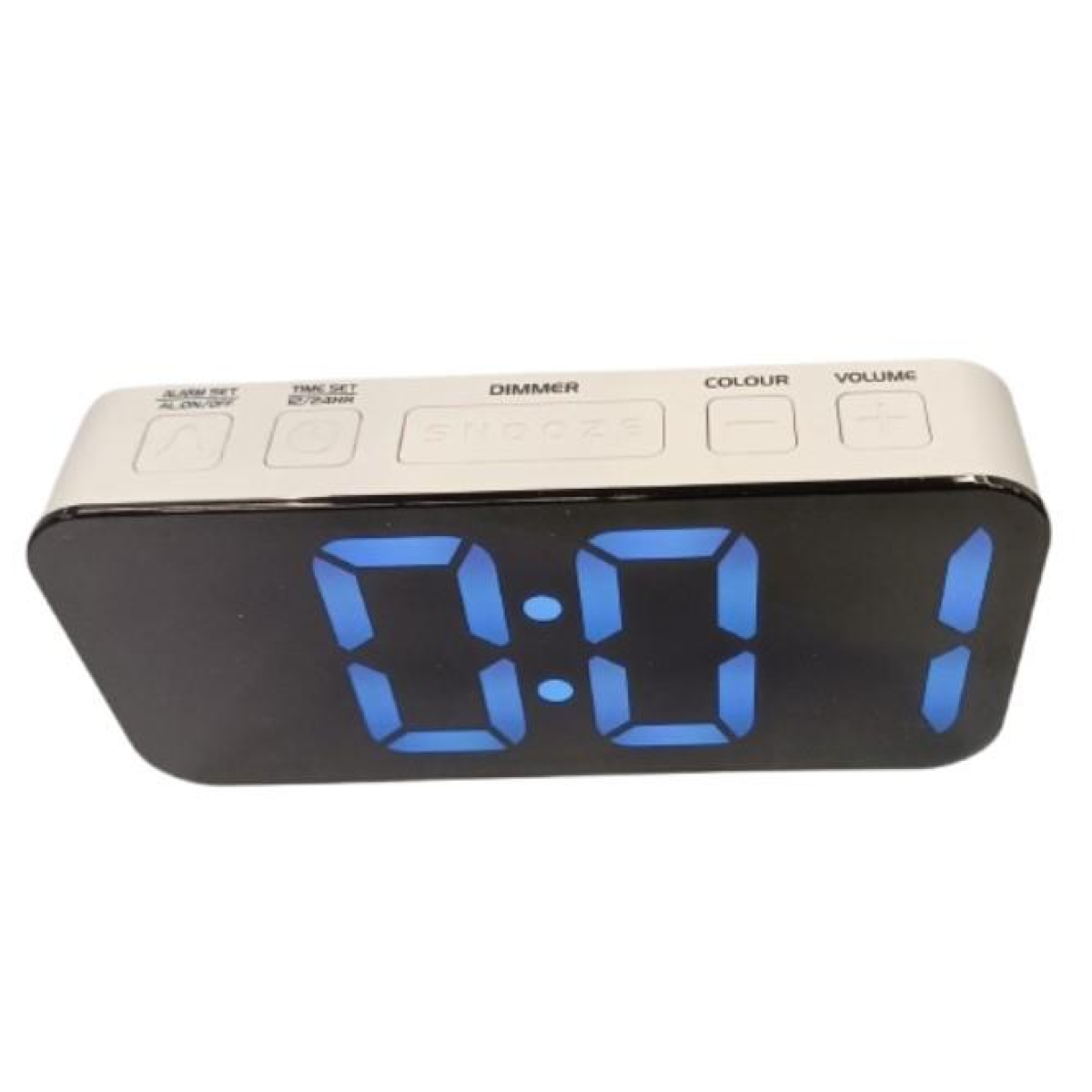 Acctim Jaxon Digital Alarm Clock in White - 16512