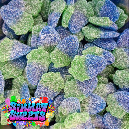 Fizzy Blue Raspberries Fizzies Retro Sweets Gift Jar Blue Sweets - 675g