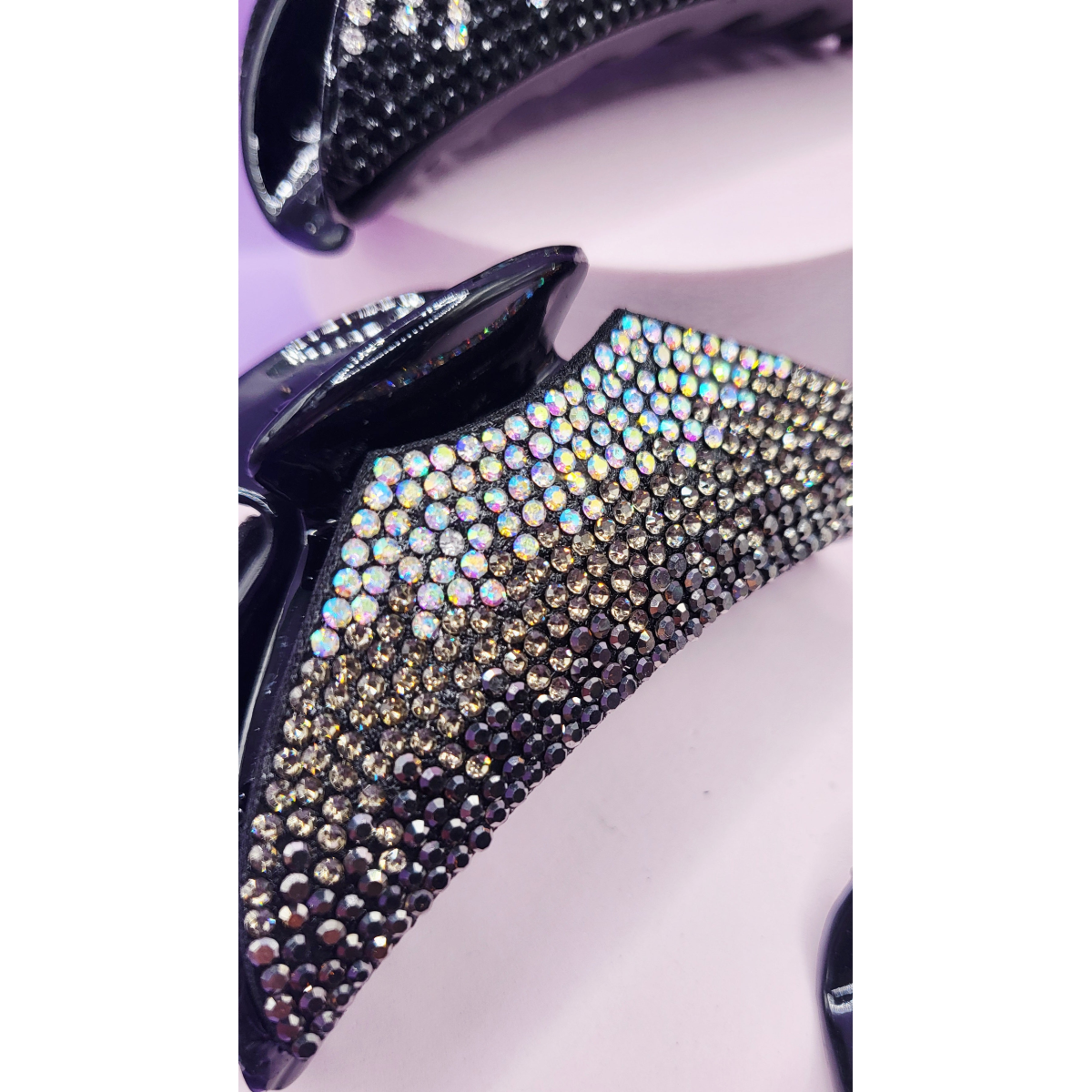 Crystal Fade Double Colour Hair Clamps Pack of 12