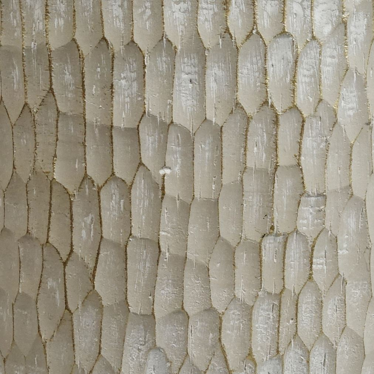 32cm x 29cm Brushed Gold Stone Effect Planter Composite Plant Pot