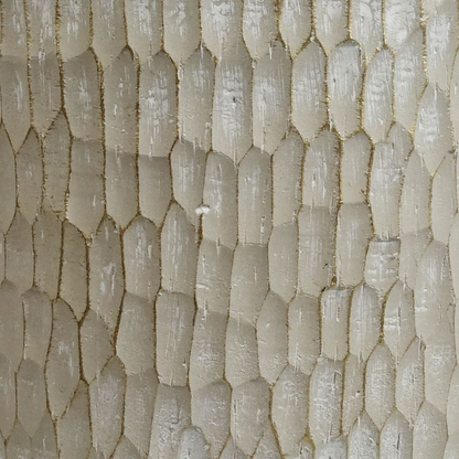 32cm x 29cm Brushed Gold Stone Effect Planter Composite Plant Pot