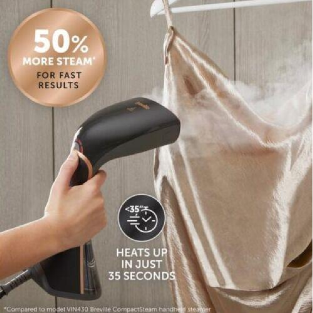 Breville EliteTEMPTM 1500W Handheld Garment Steamer (Refurbished)