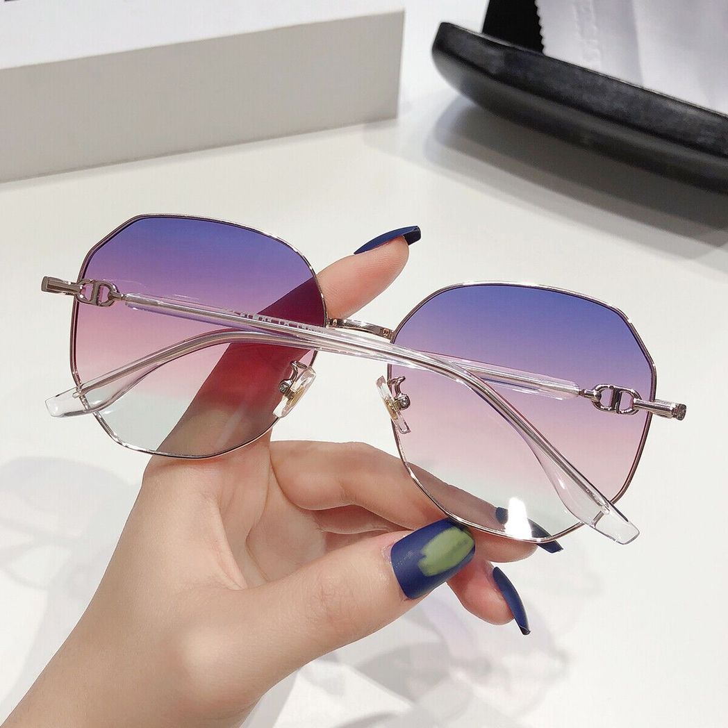 OVERSIZED LARGE LADIES WOMEN SUNGLASSES DESIGNER BIG FRAME RETRO VINTAGE GB