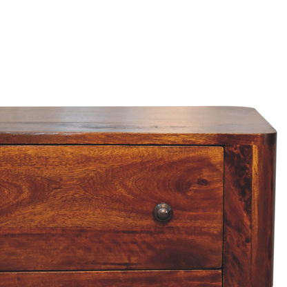 Artisan Furniture Solid Wood Bera Chest, Light Brown, 3 Drawers