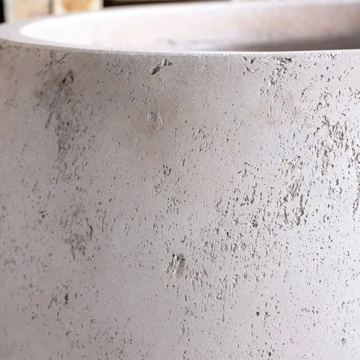 Orbello | Truffle –  35cm Medium Concrete Sphere Planter – 25L Round Plant Pot