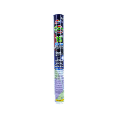 Wholesale 15 Glow In The Dark Glow Sticks - (Case of 24)