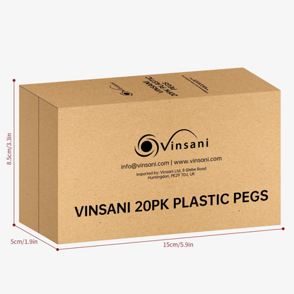 VINSANI 20PK PLASTIC PEGS 1010509