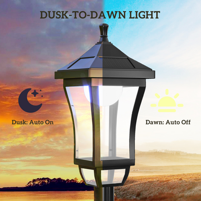 Outsunny 1.3 m LED Garden Lamp Post Light, Waterproof IP44, Cool White