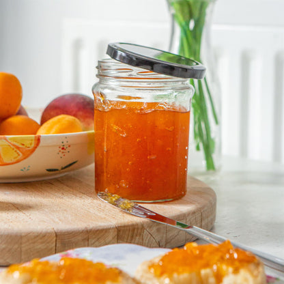 380ml Glass Jam Jars with Lids - Pack of 6