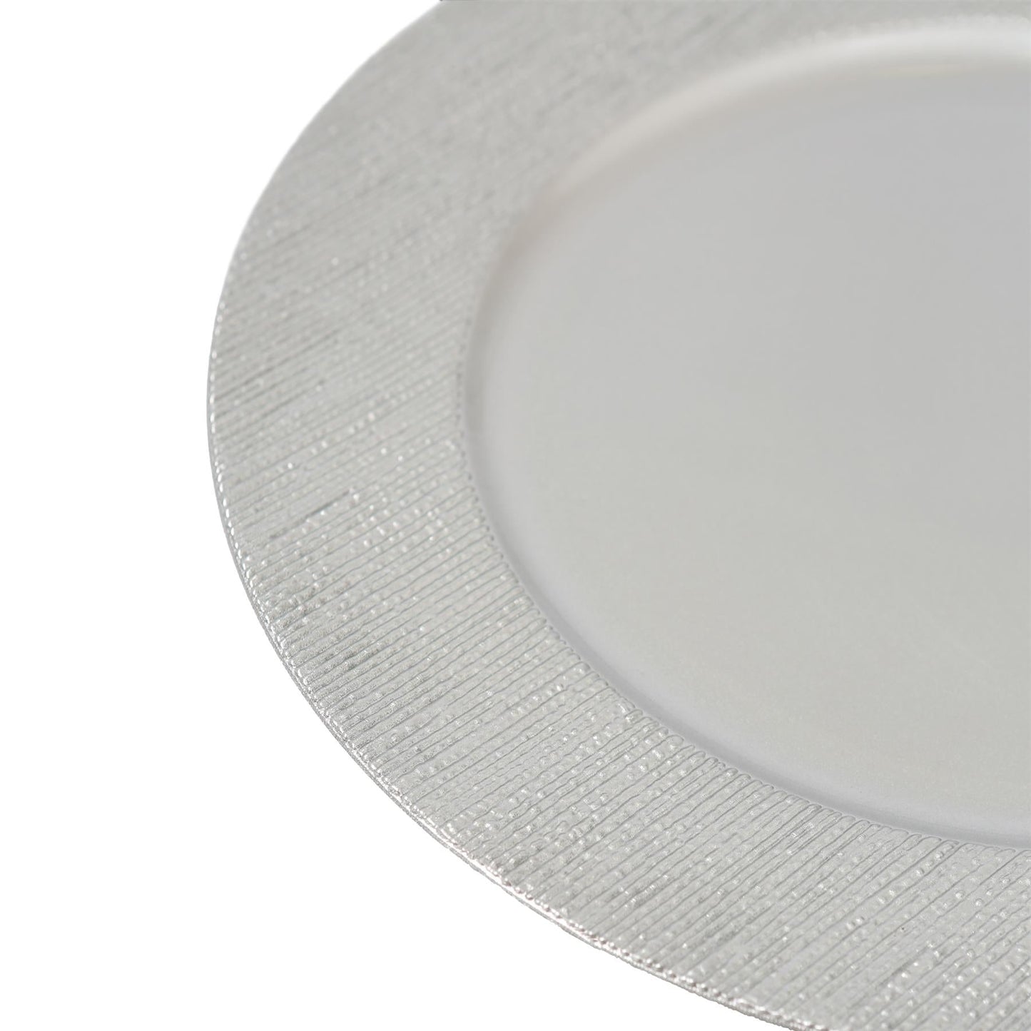 18pc Round Ribbed Charger Plates Set - 33cm