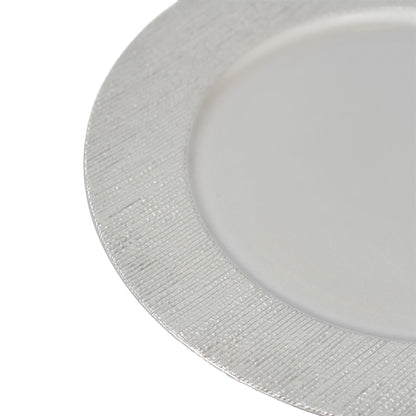 18pc Round Ribbed Charger Plates Set - 33cm