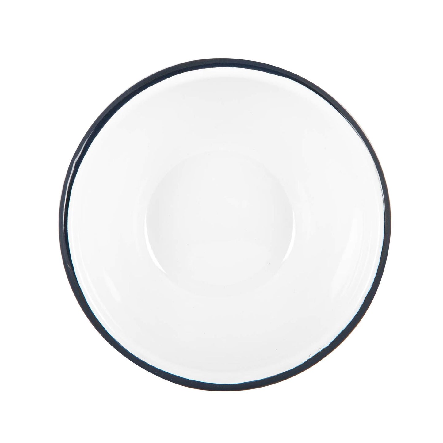 16cm White Enamel Bowls - Pack of Six
