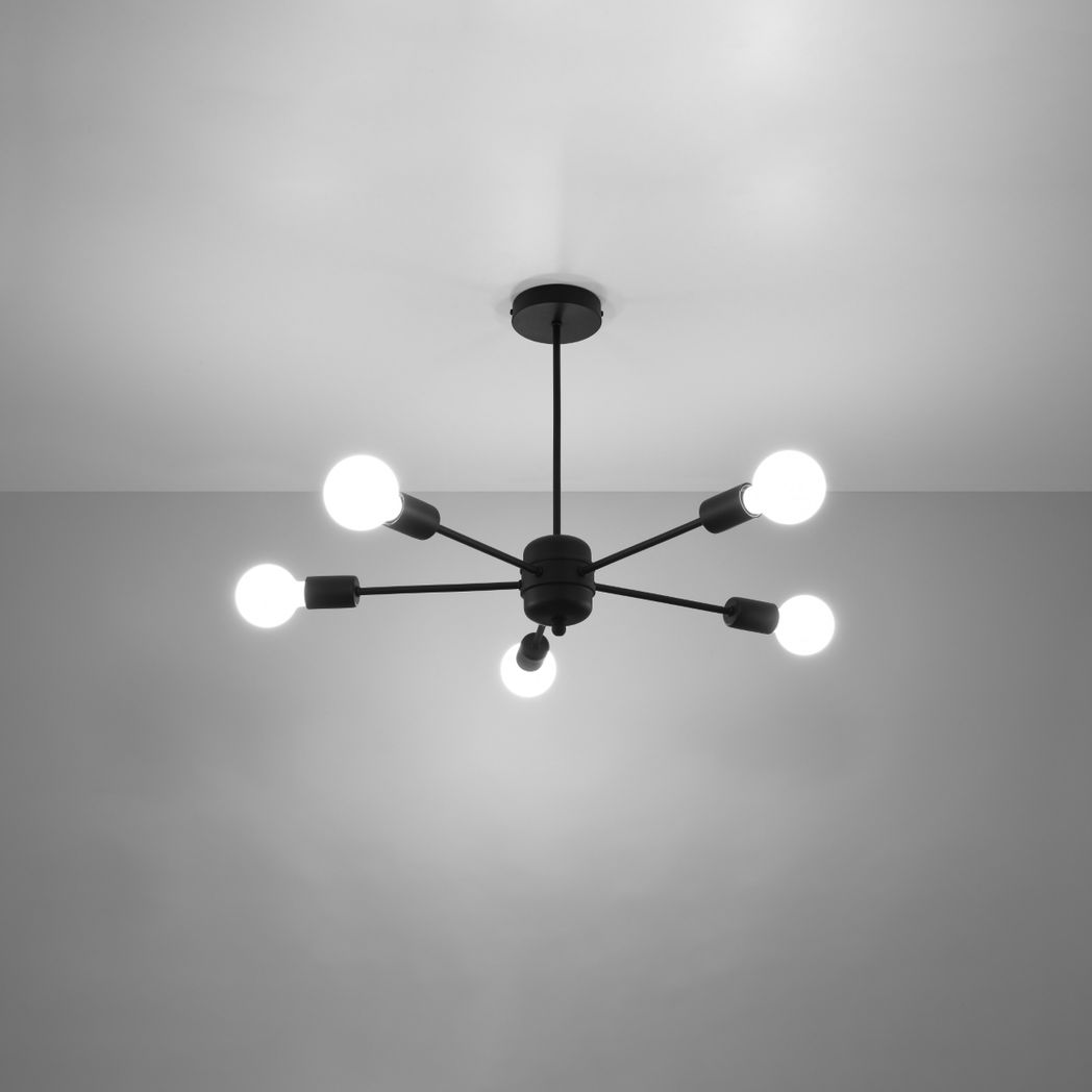 Chandelier steel Lango modern Design E27
