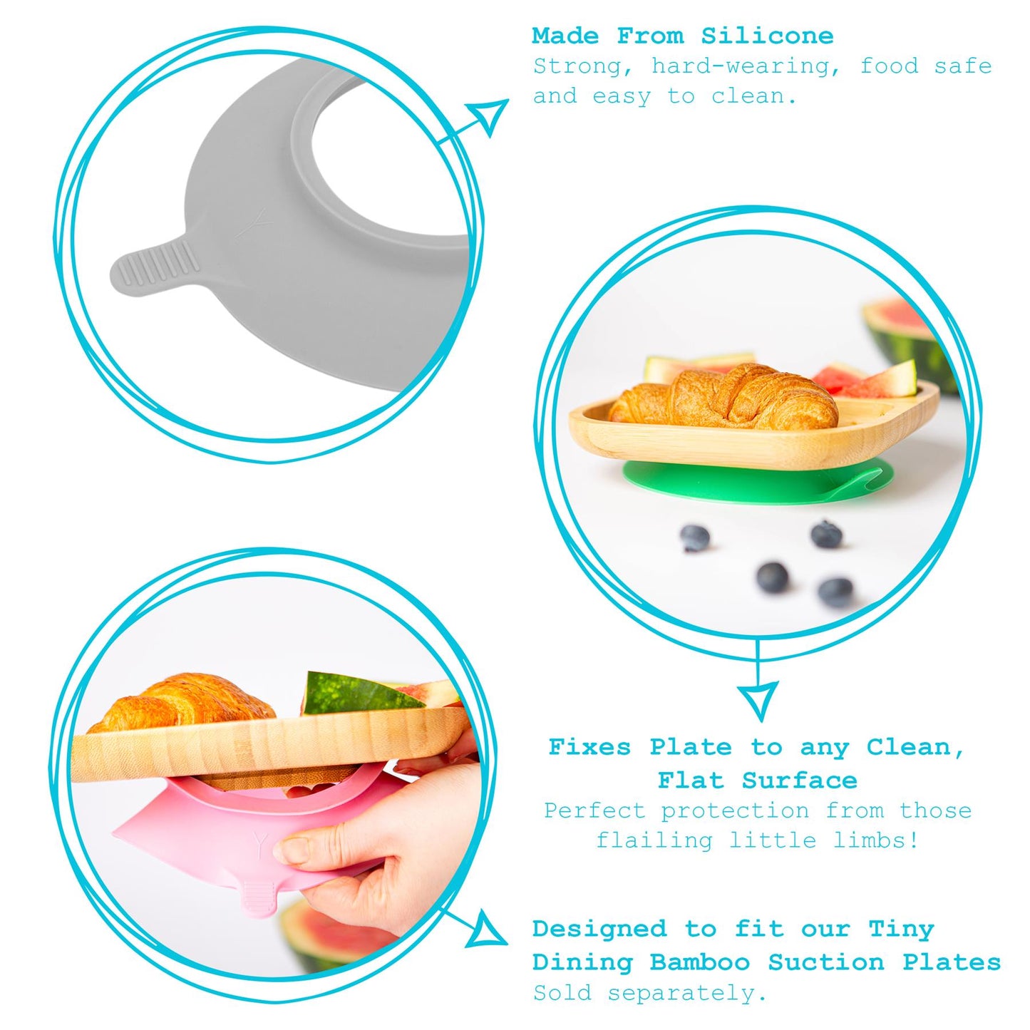 Children's Bamboo Plate Suction Cup