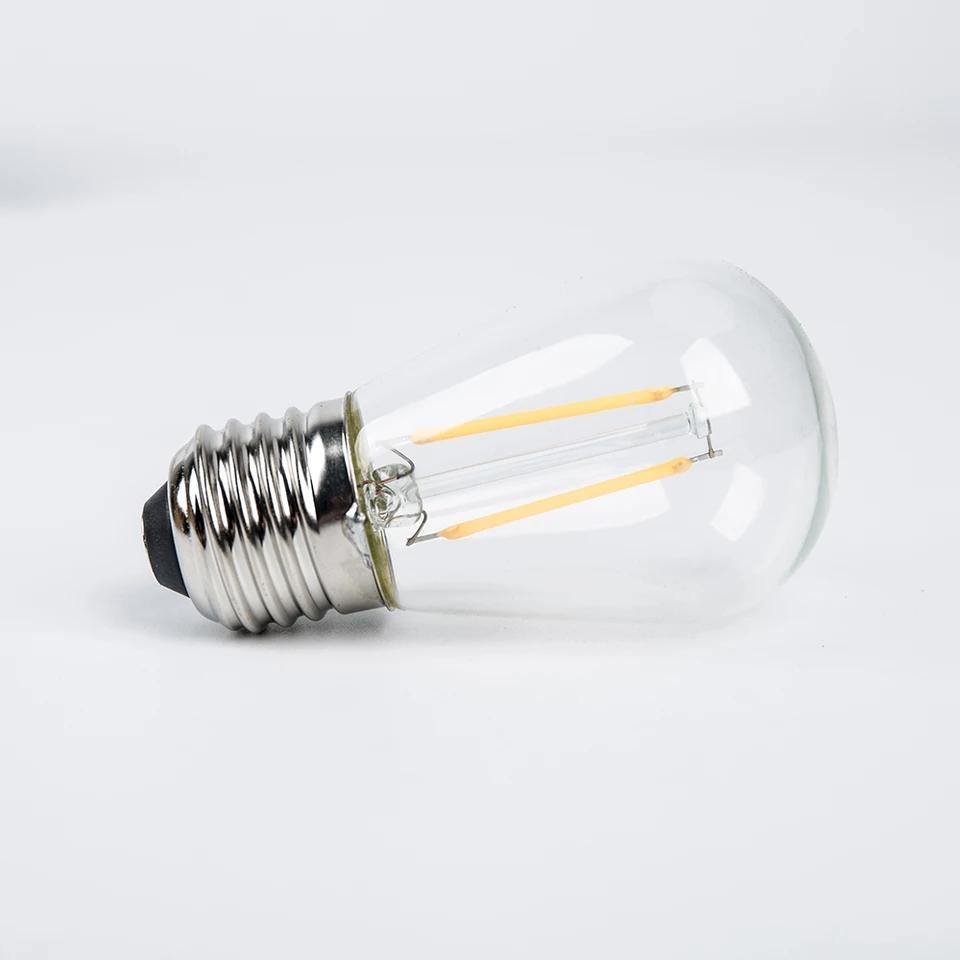15 Pack Spare 2W Outdoor Elite Festoon Waterproof Heavy Duty LED Warm White Bulbs