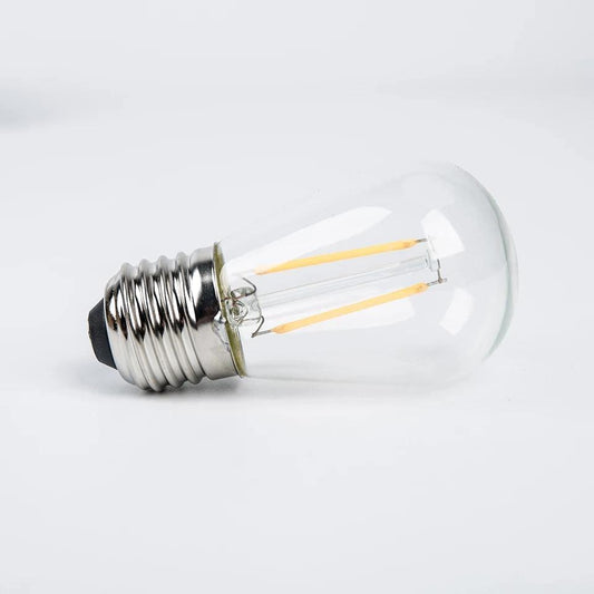 15 Pack Spare 2W Outdoor Elite Festoon Waterproof Heavy Duty LED Warm White Bulbs