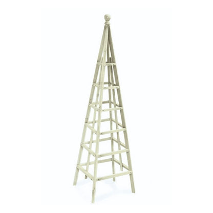 Large Garden Sage Obelisk Outdoor Arch Heavy Duty Strong Wooden Plant Cage